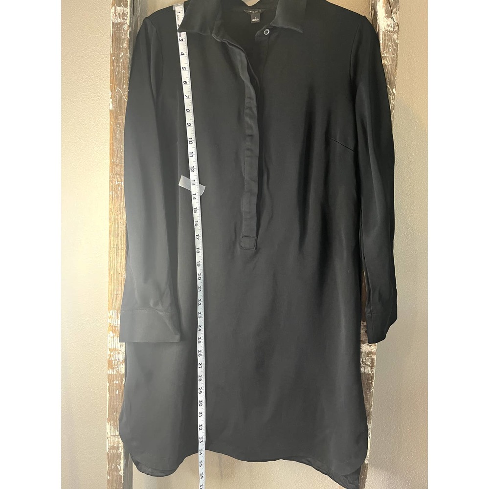 Ann Taylor‎ Black Dress Long Sleeve Tunic Style Classic Career Casual Large